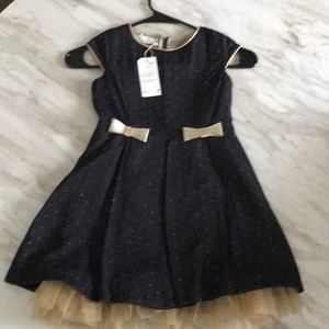 Navy and Gold children’s dress